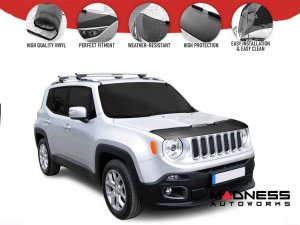 Jeep Renegade Front Hood Mask - Black 2015-2024